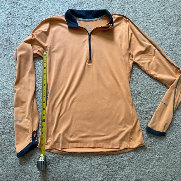 Women’s Nike Quarter Zip Athletic Running Long Sleeve Pullover Shirt - Picture 5 of 7